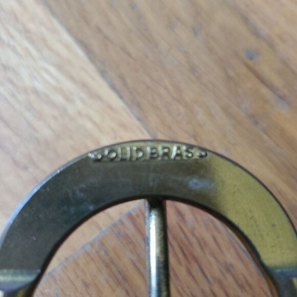 Braided Genuine Leather Belt Brown Brass Buckle Adjustable Boho Hippie Western - Picture 5 of 12